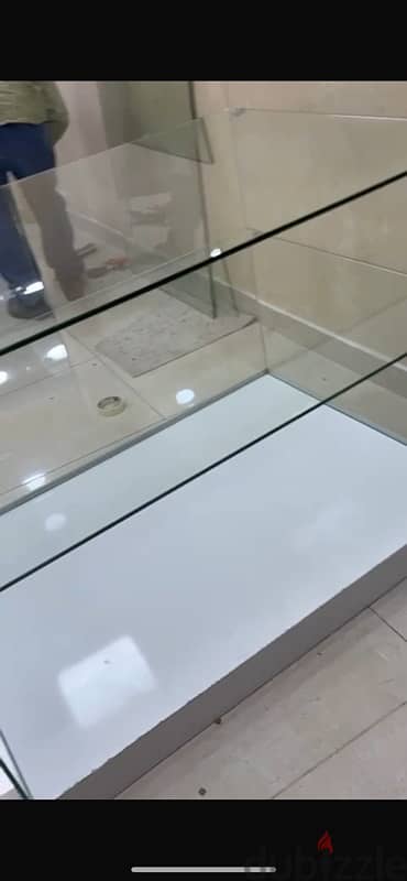 Brand New Glass Display Cases/counter with shelves