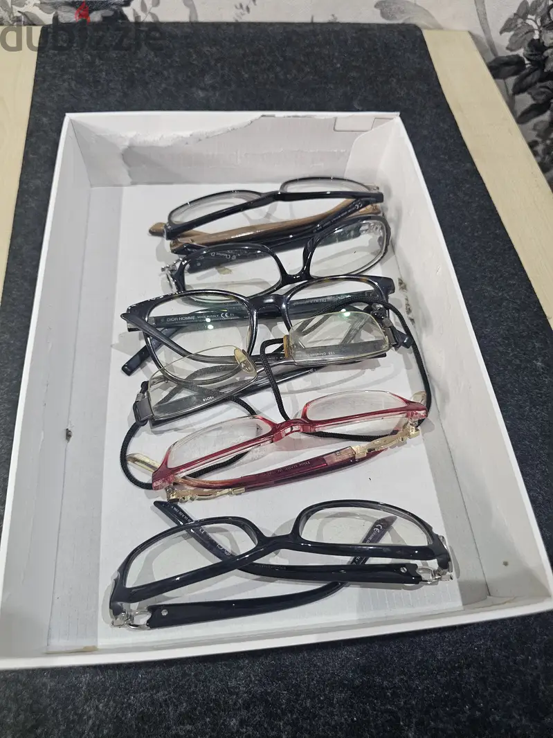 Glasses frames - original brands only; medical eyeglass frames only BHD 5
