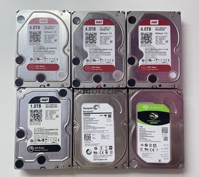 1TB & 4TB 3.5” HDD HARD DRIVE STORAGE FULLY WORKING - Computer ...