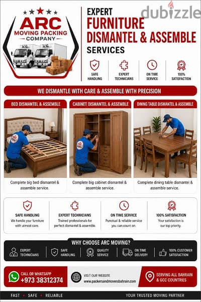ARC MOVING PACKING COMPANY IN BAHRAIN 38312374 WhatsApp