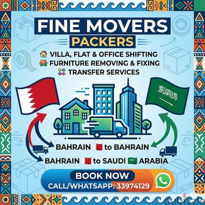shifting moving house villa flat room ​ Fine Movers: Professional S