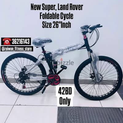 Call (36216143) New LEHAN, LAND ROVER foldable cycle size 26"INCH 42BD
