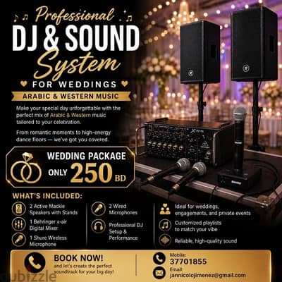 Dj and sound system for private events