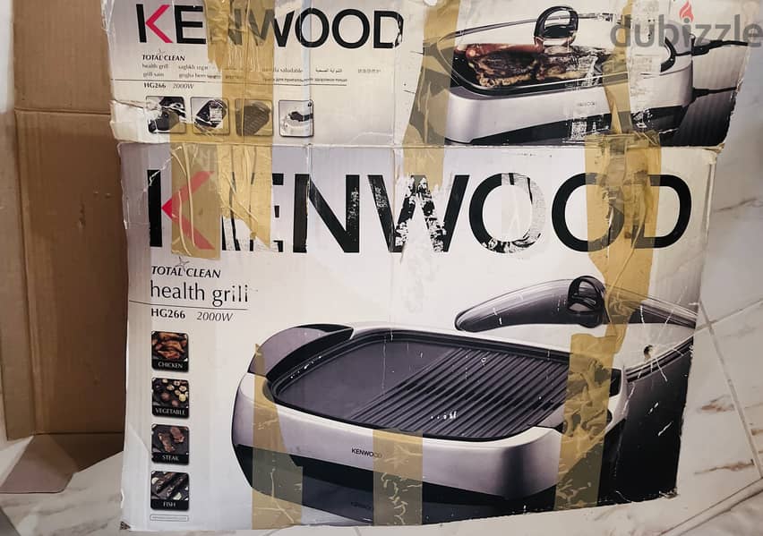 USED-KENWOOD-ELECTRIC HEALTH GRILL MAKER (Good Condition)-BD. 12/- 1