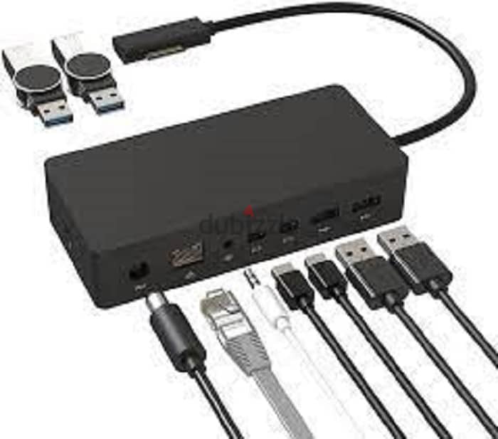 Surface Docking Station Triple Displays Dual HDMI + VGA with Power Ada 1