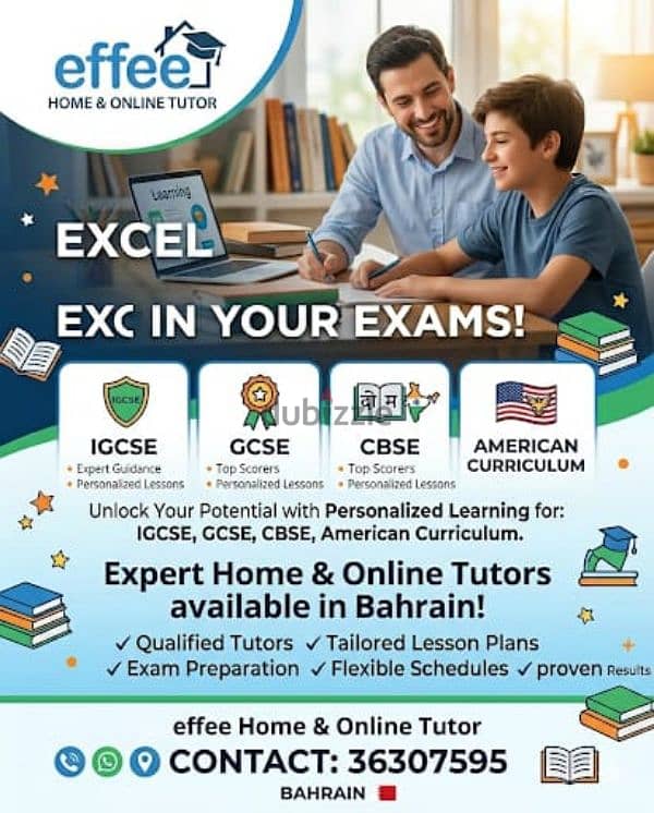 Home and Online Tutor for all subjects. 3