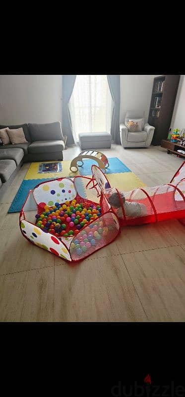 six large foam mats