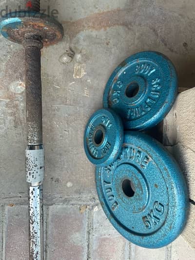 12 kg Dumbbells and adjustable BAR for Sale