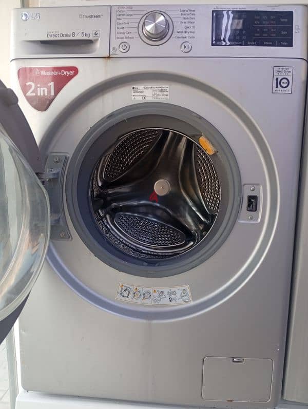 LG 8/5 INVERTER FRONT LOAD WASHING MACHINE VERY EXCELLENT CONDITION 2