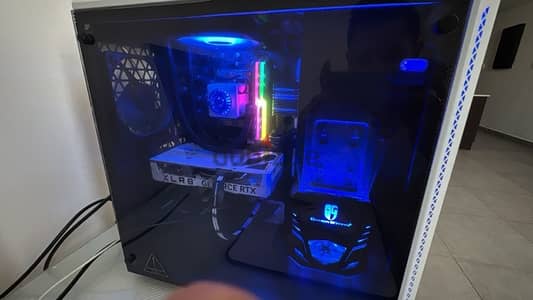 Gaming PC Set Up with boxes