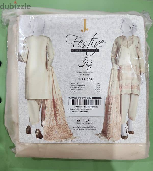 Branded pakistani 3 pc suits from J. , Khaadi, zellbury, ittehad. 4