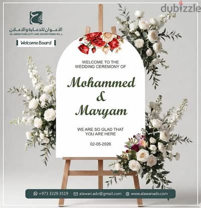 Welcome Board | Foam Board | Stand Board | Birthday | Event | Party