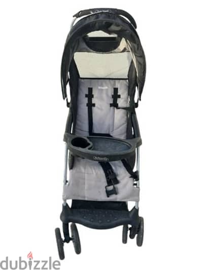 Kolcraft Lightweight Stroller for Toddlers and Babies, Gray/Black