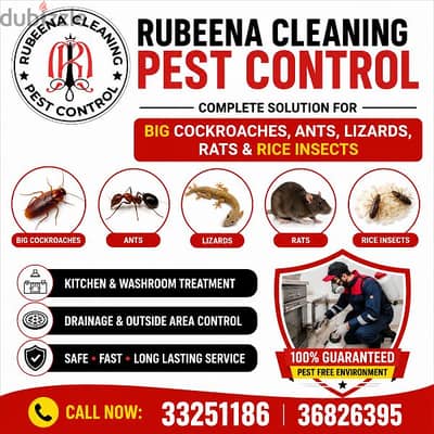 Pest Control Services Special offer– Only 9 BHD call now 33784042