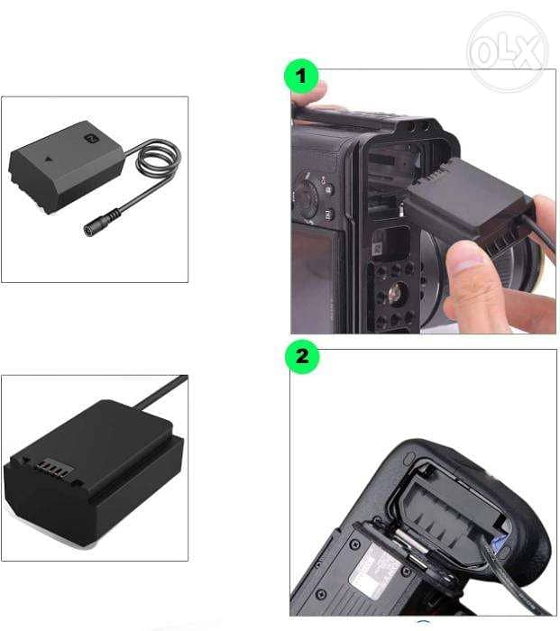 Sony DSLR Dummy Battery Replacement AC Power Adapter Charger 1