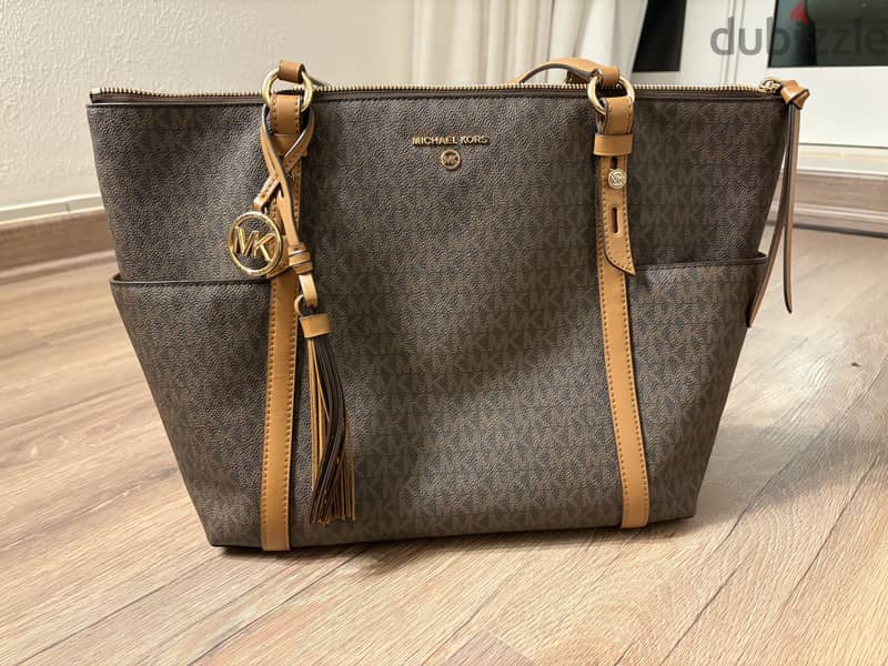Sullivan Large Logo Top-Zip Tote Bag 1