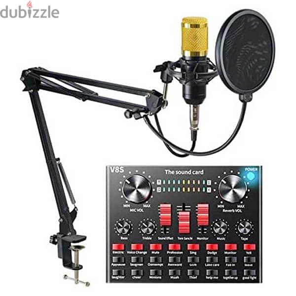 v8s Sound Card Upgraded VM800 Condenser complete Set for Live Stream 2