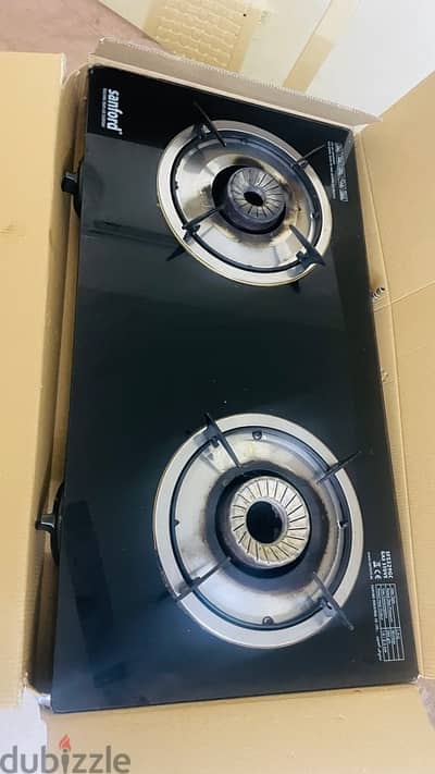 sanford glass gas stove