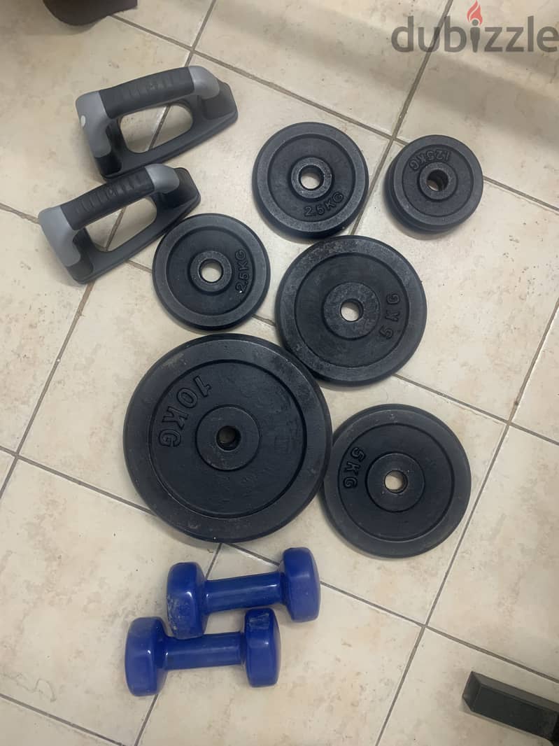 Bench press and dumbells 3