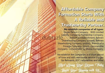 () Contact one of our representatives to create your company now