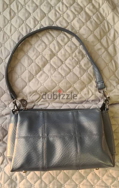 Leather Navy Blue Bag