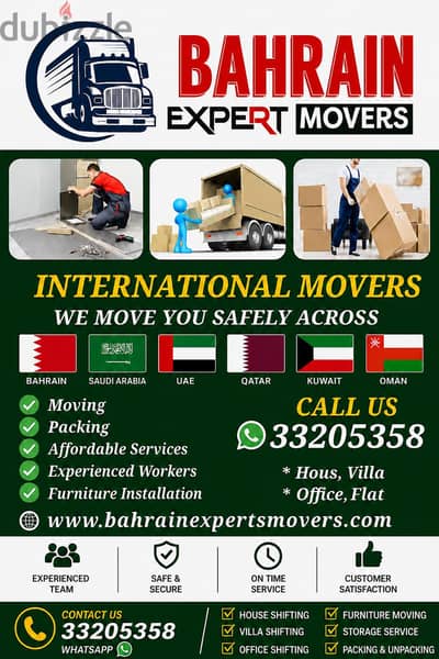 Best International $ Local Movers Packers Furniture Assembly service