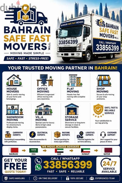 Best international & local Movers Packers Furniture Assembly Services