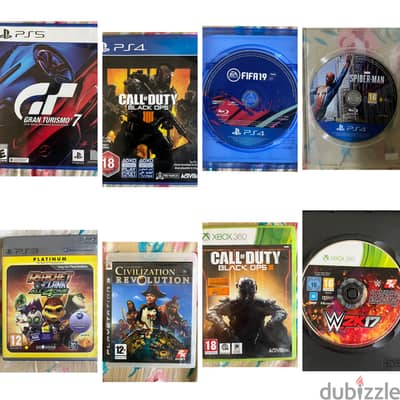PS5 PS4 PS3 XBOX GAMES URGENT SALE (Check description for prize)