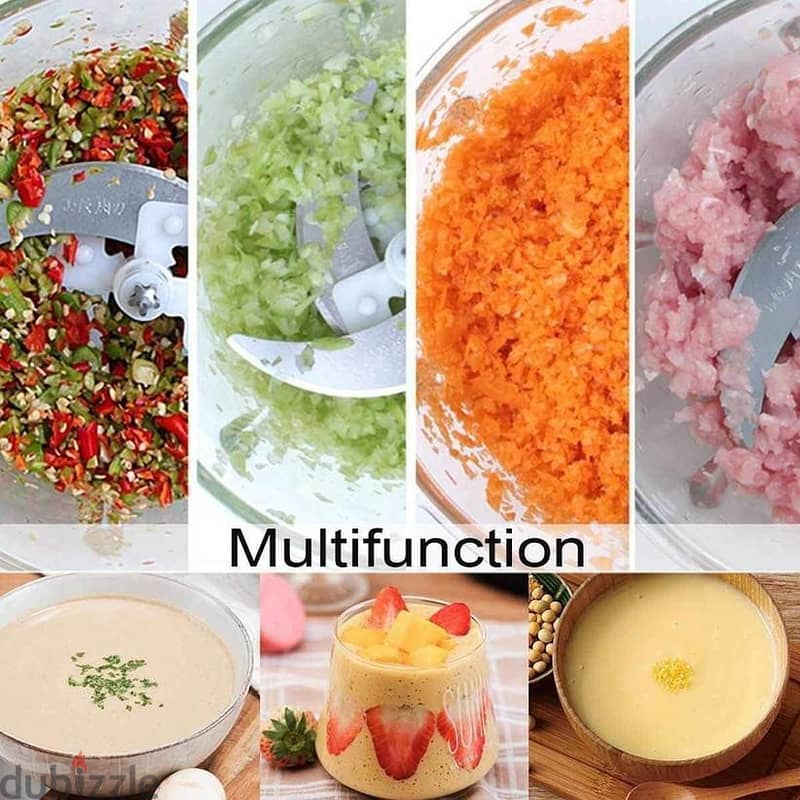 Food Processor  Electric 400w For Meat and vegetable chopper 3