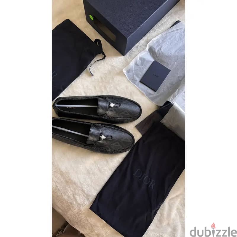 Christian Dior CD Diamond Odéon Driver Loafers 3
