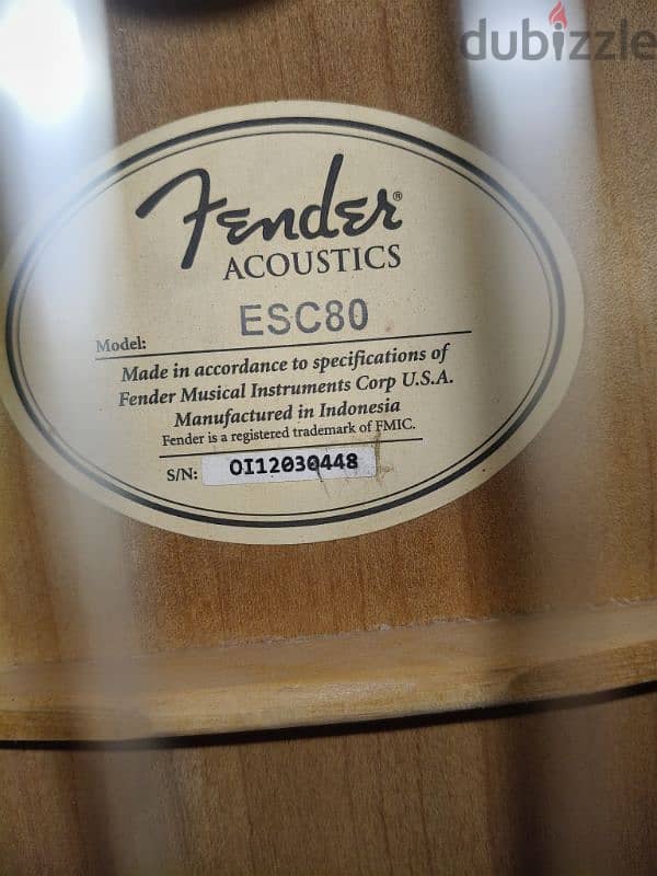 Fender ESC80 Classical Acoustic Guitar for Sale 1