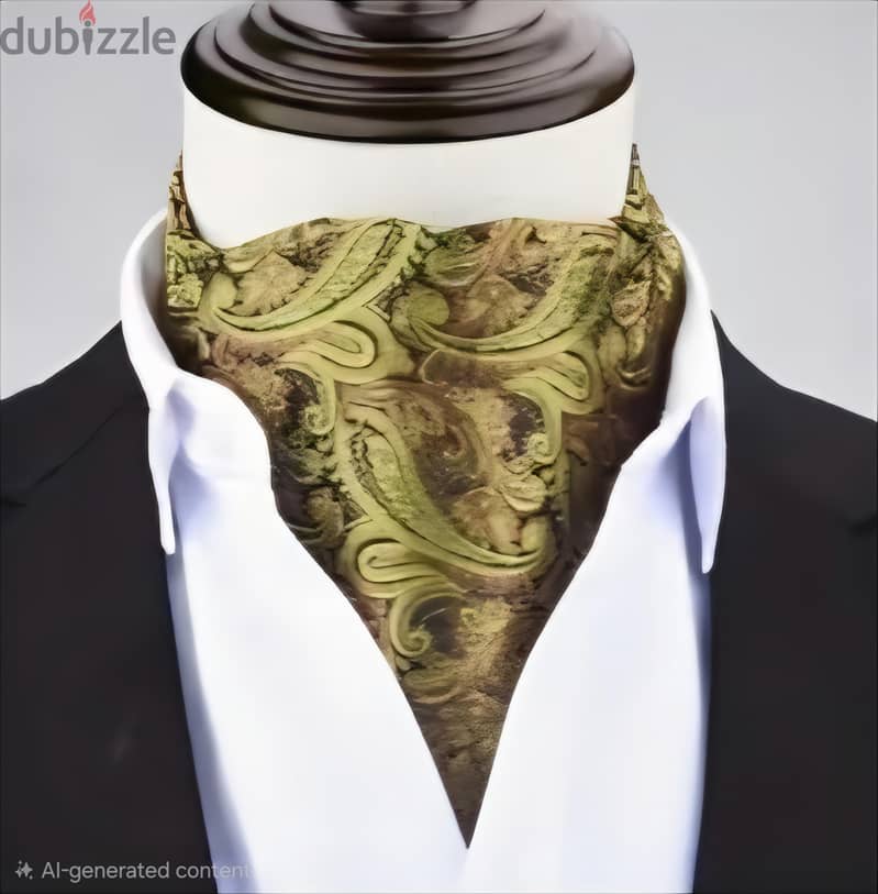 Vintage Gentleman's Paisley Ascot Tie 2