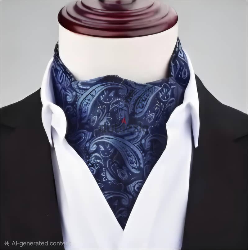 Vintage Gentleman's Paisley Ascot Tie 3