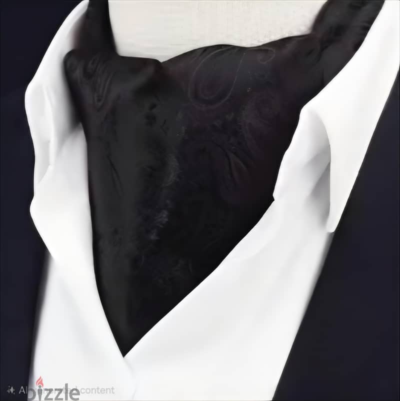 Vintage Gentleman's Paisley Ascot Tie 5