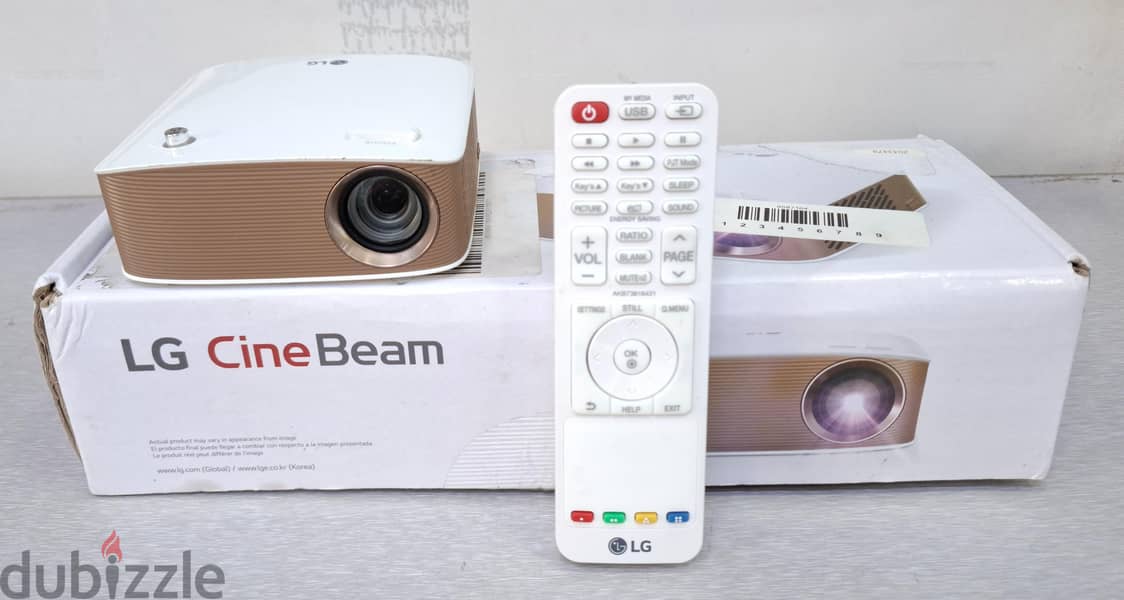 LG Projector Rechargeable 100"Display+Remote & Wireless Screen Sharing 2