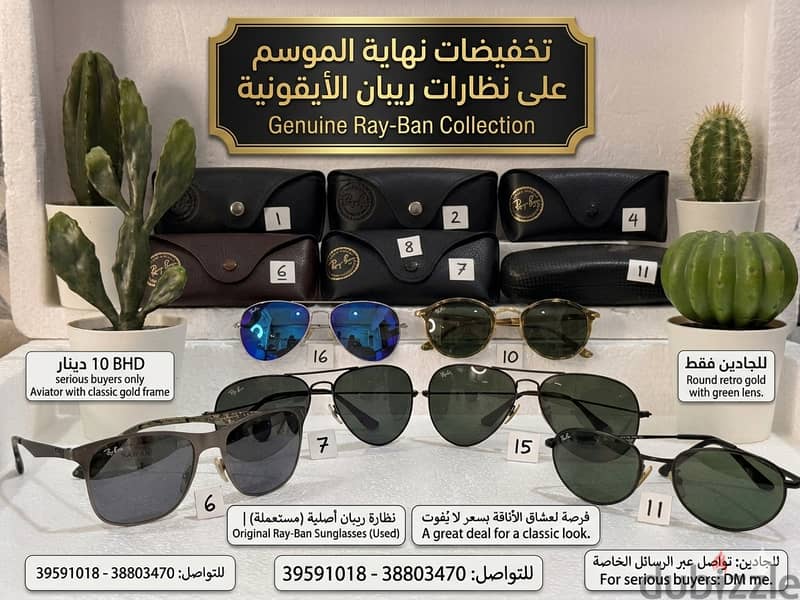 rayban Sunglasses original 100% models 10bd 17