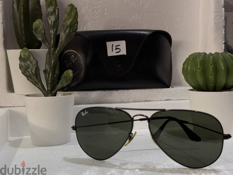 نظارة ريبان أصلية (مستعملة) | Original Ray-Ban Sunglasses (Used) فرصة 10