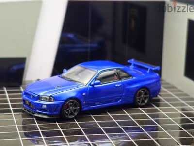 Nissan Skyline GT-R R34 1/64 Diecast model