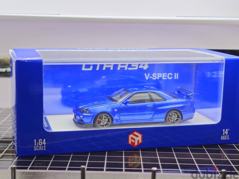 Nissan Skyline GT-R R34 1/64 Diecast model 1