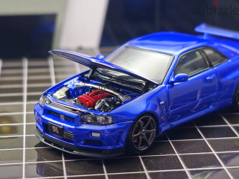 Nissan Skyline GT-R R34 1/64 Diecast model 6