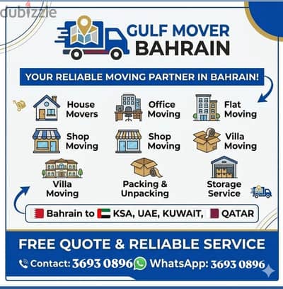 Bahrain Expert House shifting and furniture removal service
