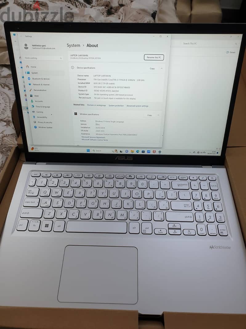 Asus Laptop vivobook 15 laptop  i3 11th generation 5