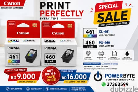 Canon Pixma 461 & 460