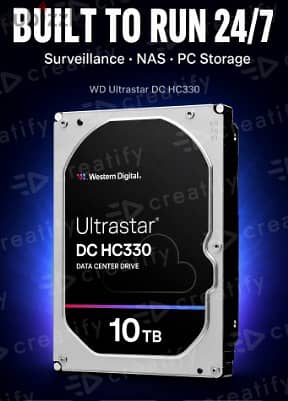 WD Ultrastar HDD - 10 TB New for Surveillance · NAS · PC Storage