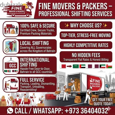 Movers Packer's Shifting Moving Service Available