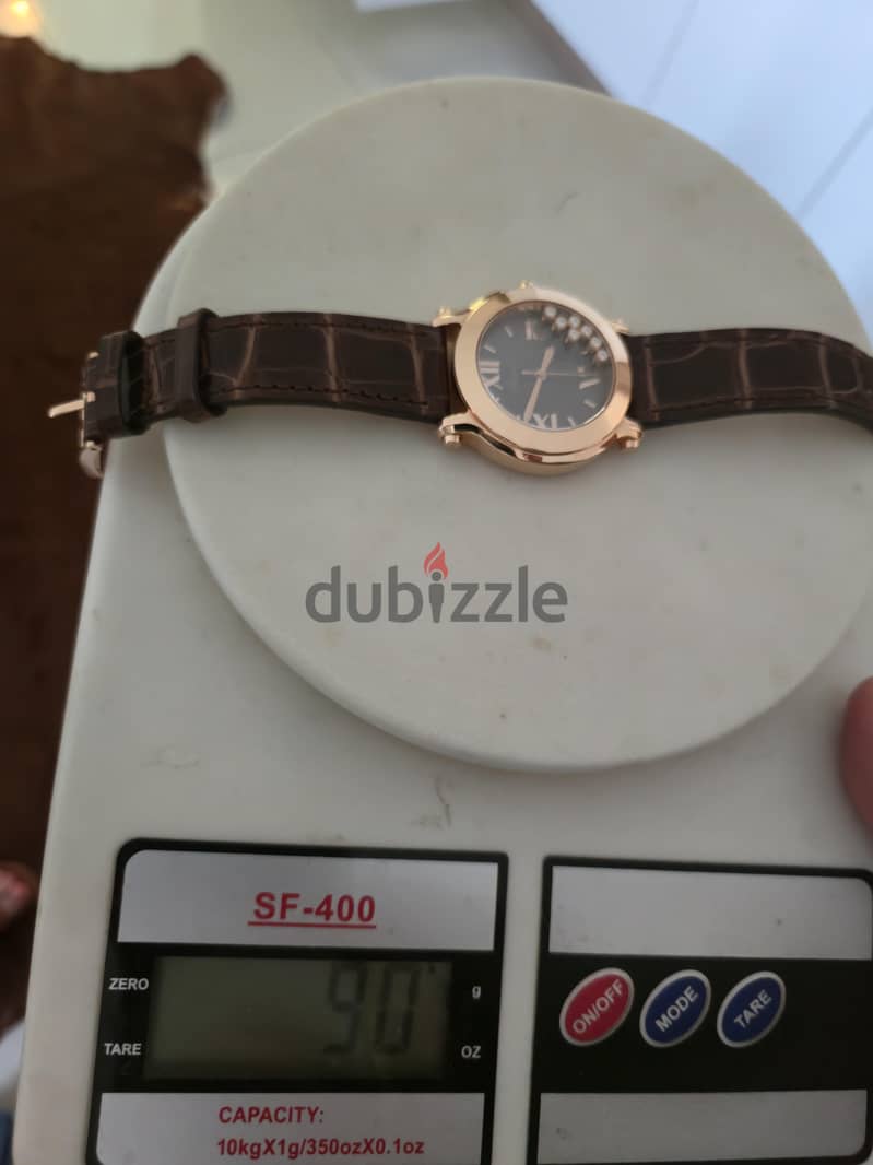 Chopard happy diamond floating 7diamonds,18k full gold 6