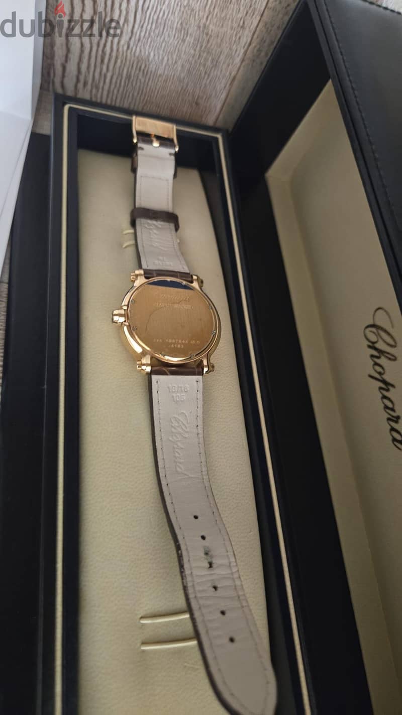 Chopard happy diamond floating 7diamonds,18k full gold 7