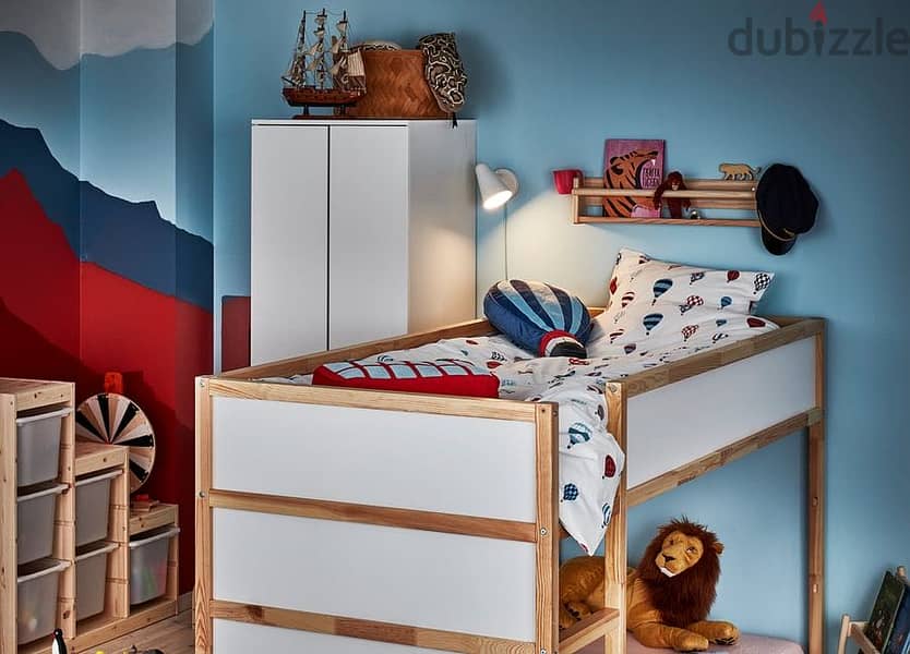 Reversible bed/ 2 Beds/white/pine, 90x200 cm 6