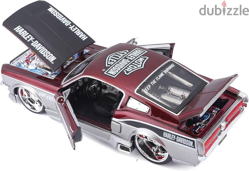Maisto 1967 Ford Mustang GT X Harley Davidson Limited 1/24 scale model 1