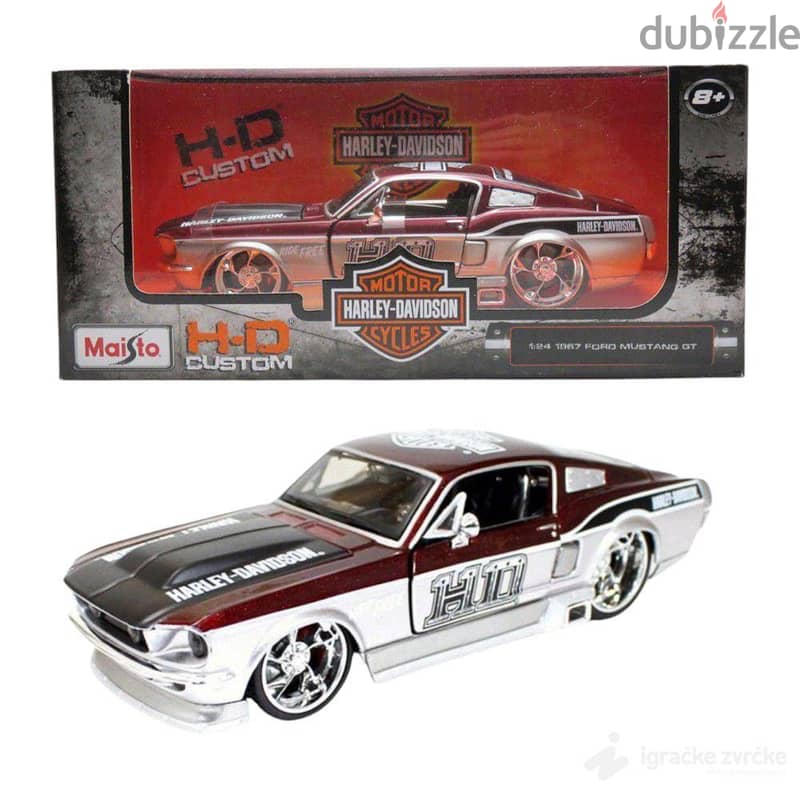 Maisto 1967 Ford Mustang GT X Harley Davidson Limited 1/24 scale model 5